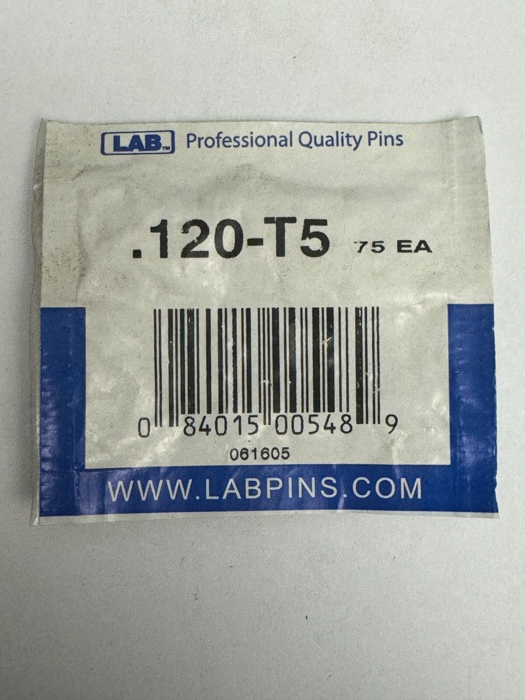 Lab Pins - 75ct - Lock Cylinder Pins - Master / Top Pin - .120 Grey — photo 1