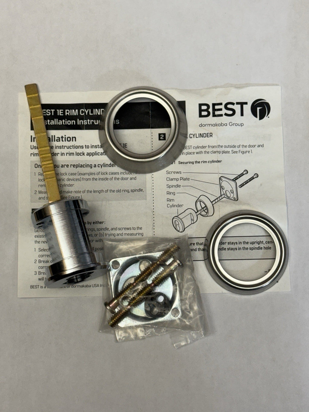 Dormakaba Best 12E72S2RP626 - SFIC Rim Cylinder Housing - Less Core — photo 3