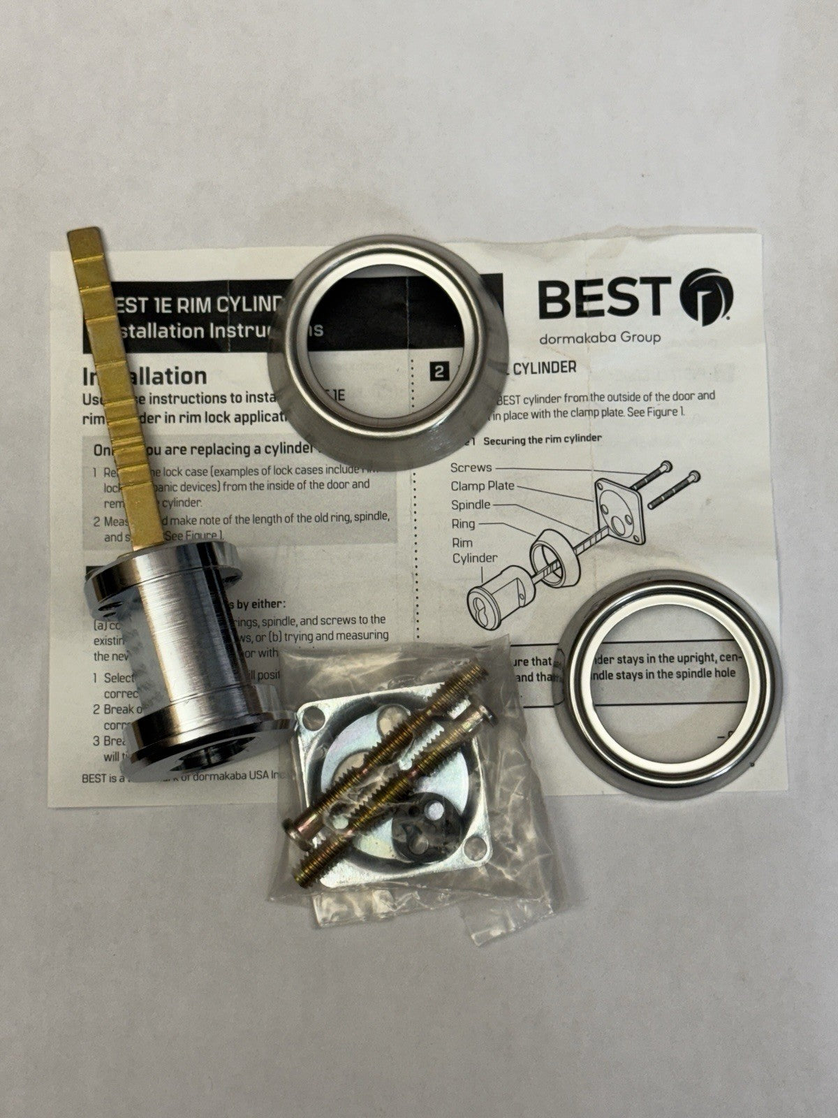 Dormakaba Best 12E72S2RP626 - SFIC Rim Cylinder Housing - Less Core — photo 3