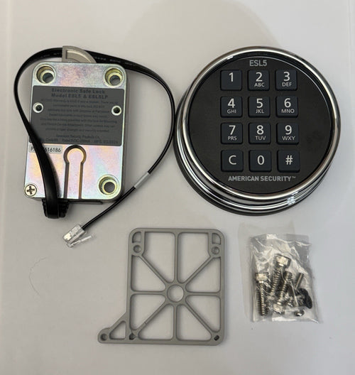 Amsec - ESL5 - Illuminated Electronic Pivot Safe Lock Kit (Dial & Lock) - Chrome — photo 1