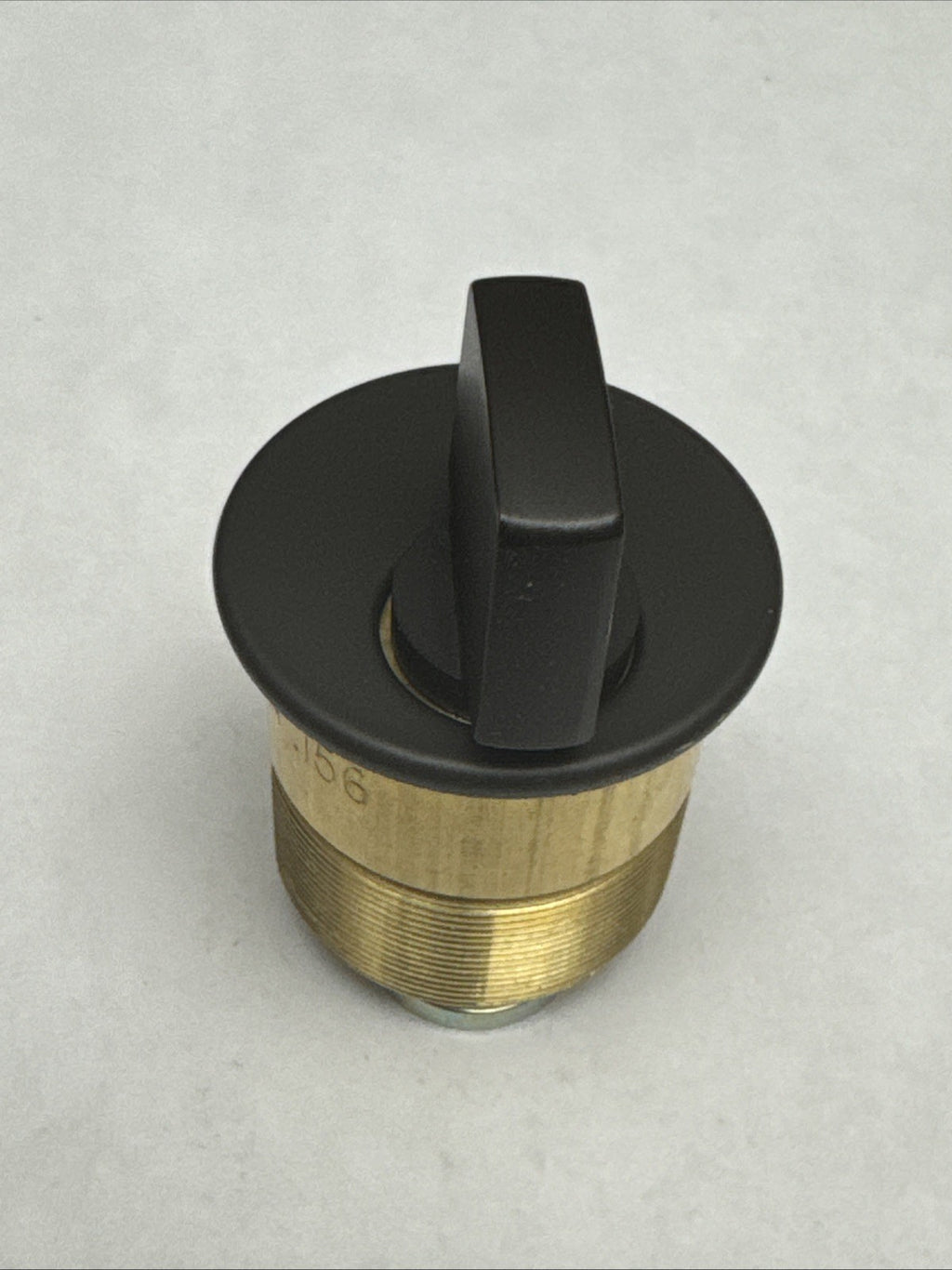 LSDA - 1 1/4 ” - Mortise Thumbturn Cylinder - 10B - Brown - Solid Brass — photo 5