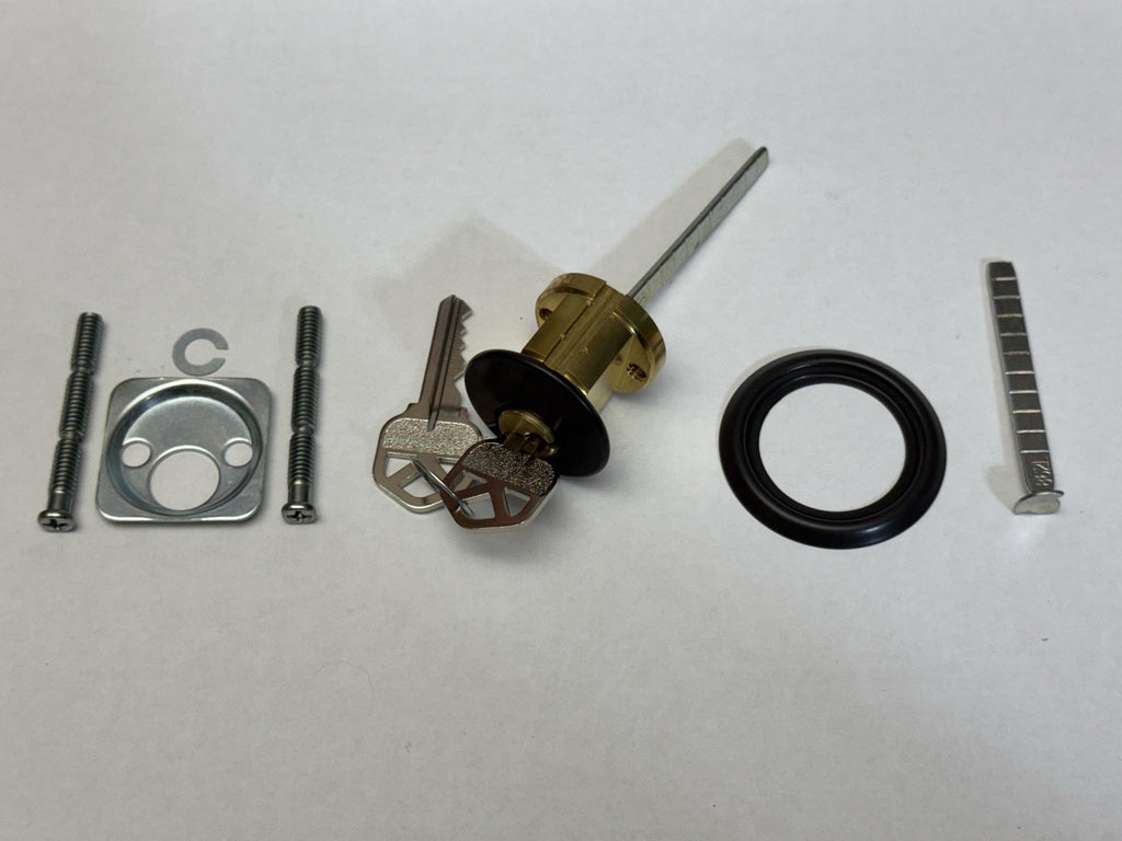 Rim Cylinder Lock - KW1 (KS) Kwickset Keyway - Brown 10B — photo 2