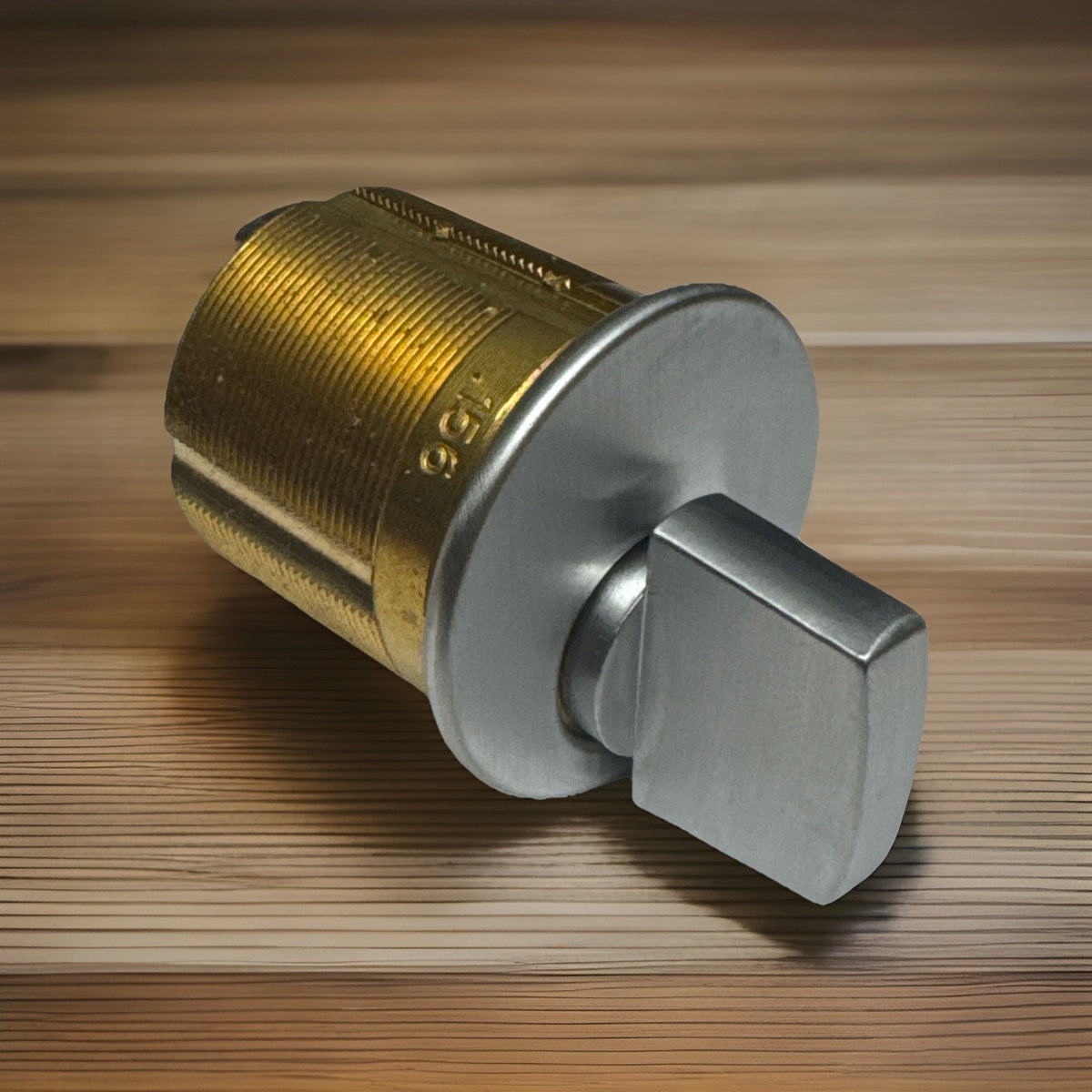 1 1/4 ” - Mortise Thumbturn Cylinder - 26D - Satin Chrome - Solid Brass — photo 1