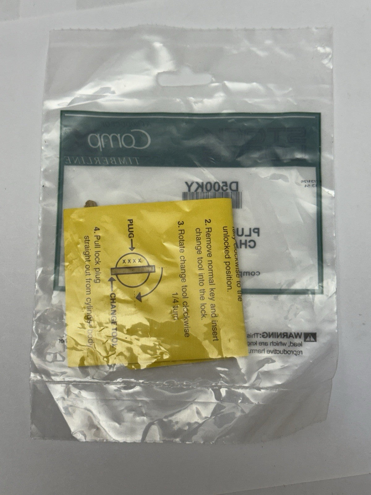 CompX Timberline TA Fort D500KY Plug Removal Change Tool W/Instructions — photo 2