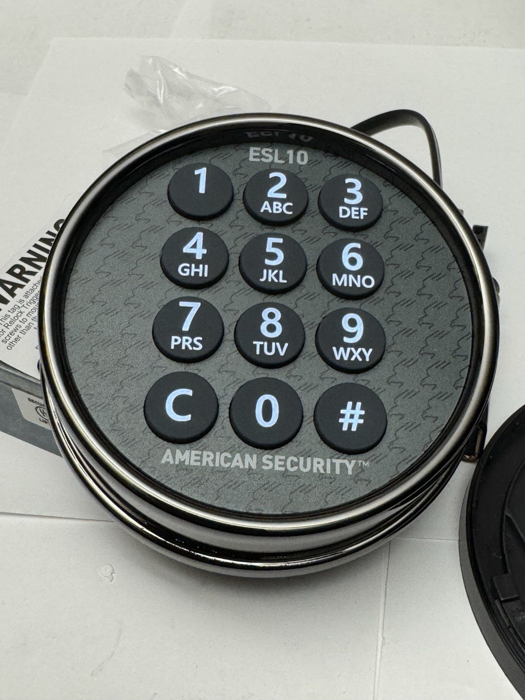 American Security Safe Lock - ESL10 ESL10XL - Lighted Keypad Black Nickel — photo 3