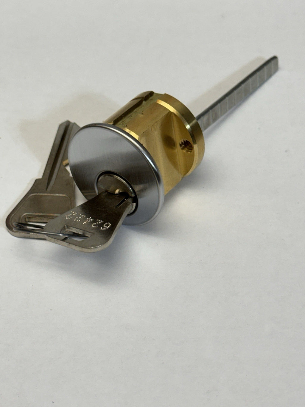Rim Cylinder Lock - Weiser WR3 (WE) - Satin Chrome 26D — photo 1