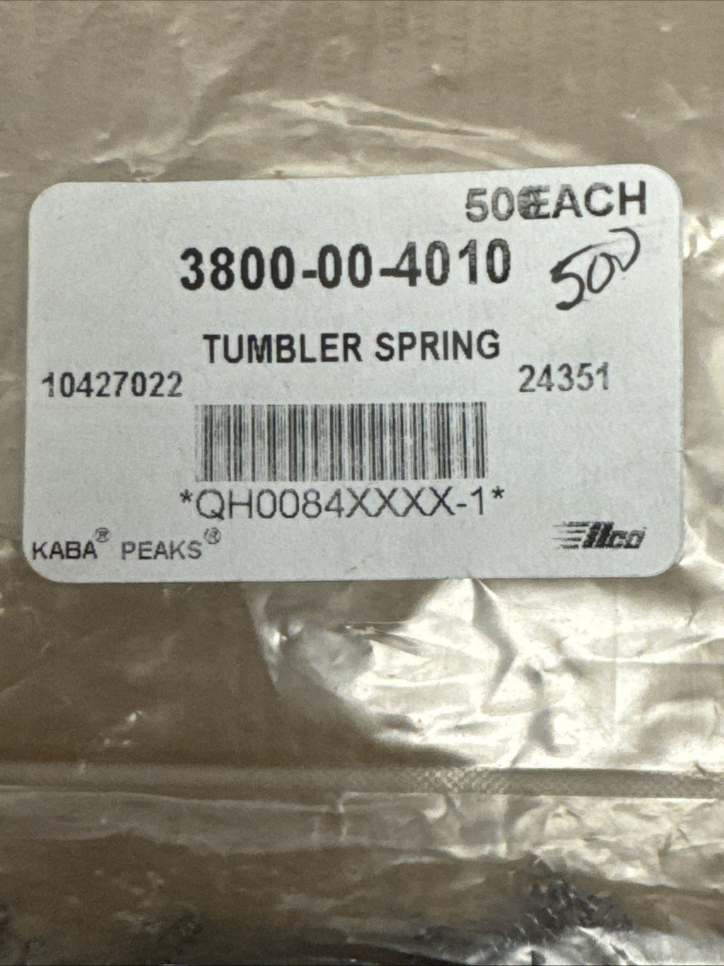 SFIC Kaba Peaks - Tumbler Springs - 500ct - Best / Falcon A2 - Stainless Steel — photo 4