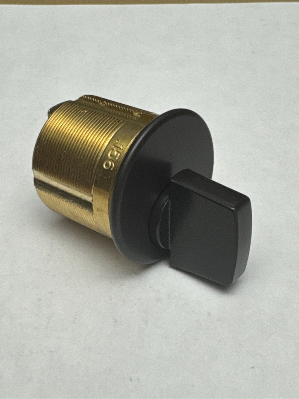 LSDA - 1 1/8 ” - Mortise Thumbturn Cylinder - 10B - Brown - Solid Brass — photo 2