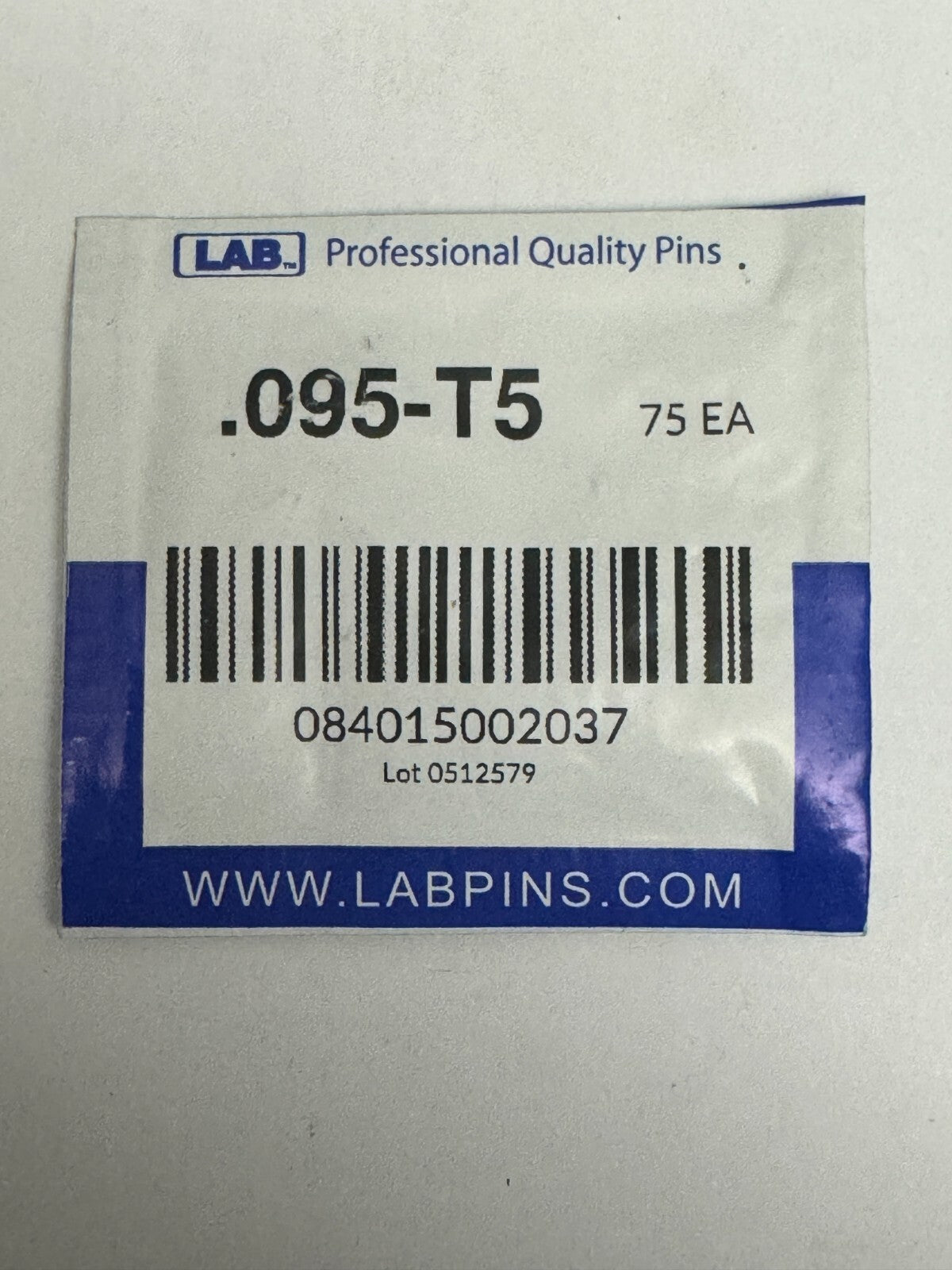 Lab Pins - 75ct - Lock Cylinder Pins - Master / Top Pin - .095 Grey — photo 1
