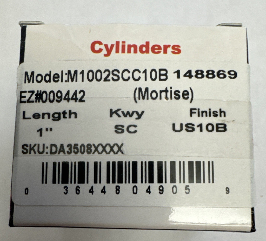 1” Mortise Cylinder - SC1 - Schlage - Brown — photo 4