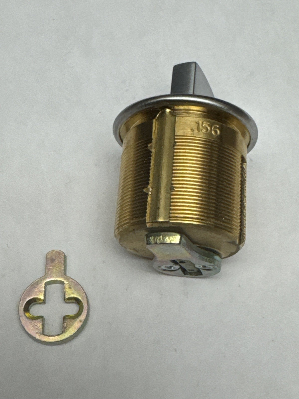 LSDA - 1 1/8 ” - Mortise Thumbturn Cylinder - 26D - Satin Chrome - Solid Brass — photo 5