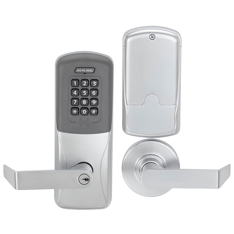 Schlage CO-200 — Storeroom / Proximity + Keypad / Satin Chrome (626) / Rhodes (RHO)