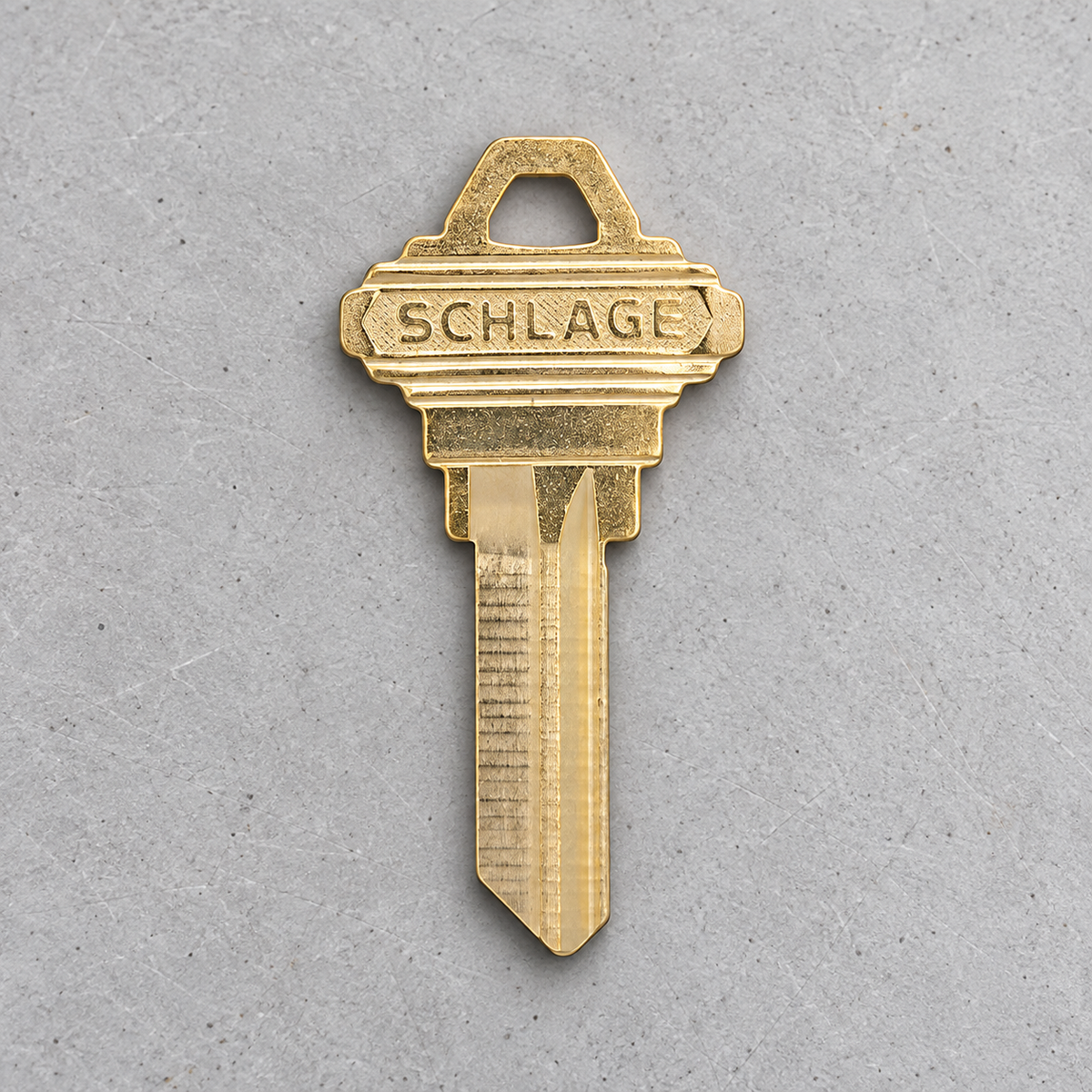 schlage-classic-key-blanks — illustrative installed/product view; configuration and finish as named, surrounding hardware not included